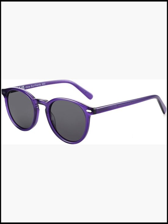 Polarized Retro Round Sunglasses UV400 Protection Unisex main image 6